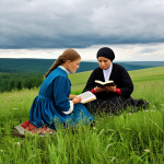 러시아의 유명한 화가들 - The Wanderers (Peredvizhniki) - Social Commentary**

"A group of Russian peasants, fully clothed in ...