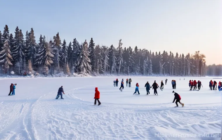 러시아 국민들의 여가활동 - **"A vibrant, multi-generational Russian family enjoying a sunny autumn day at their dacha. Children...