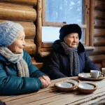 러시아 지역별 방언 차이 - The Melodic Whispers of the Russian North: "Okanye" in Arkhangelsk**

"A group of three elderly Russ...