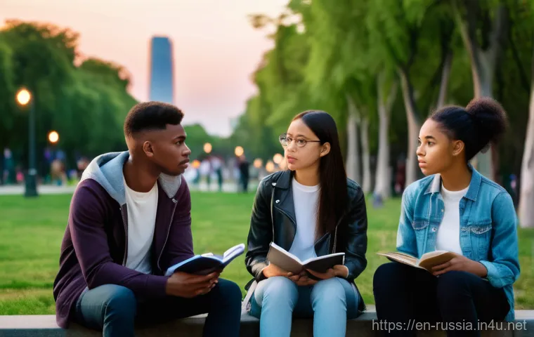 러시아 문학과 시 - A deeply introspective young man, fully clothed in a modest 19th-century suit, sits hunched over a w...