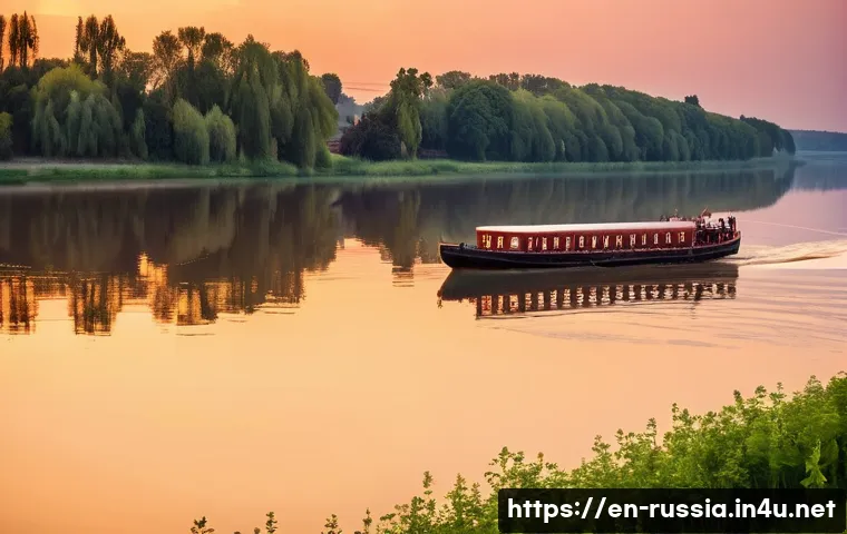 러시아의 주요 강과 호수 - **Prompt: The Volga River's Enduring Spirit - A Tapestry of Time and Renewal**
    A wide-angle, maj...